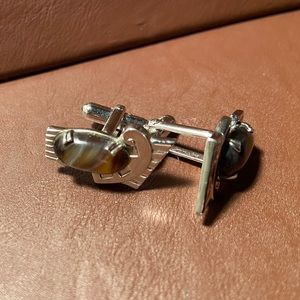 Beautiful Retro Tigers Eye Cufflinks